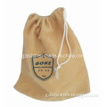 Promotional Phone Packaging Drawstring Cotton Bag (KX-CO0011)